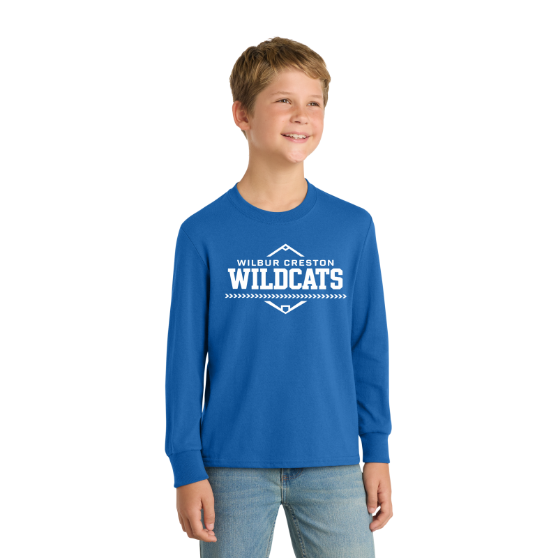 Port & Co™ Youth Long Sleeve Core Cotton Tee PC54YLS