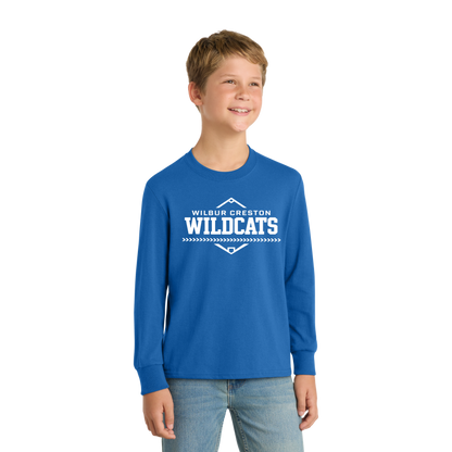 Port & Co™ Youth Long Sleeve Core Cotton Tee PC54YLS