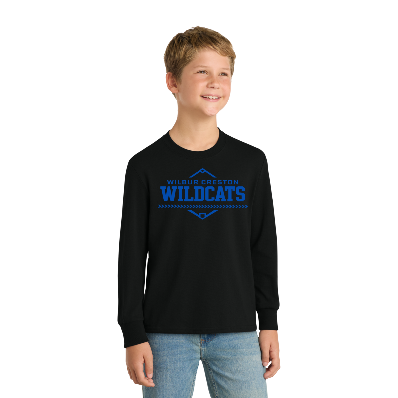 Port & Co™ Youth Long Sleeve Core Cotton Tee PC54YLS