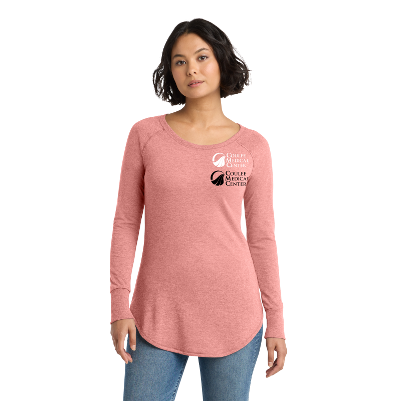 District Women's Perfect Tri Long Sleeve Tunic Tee. DT132L