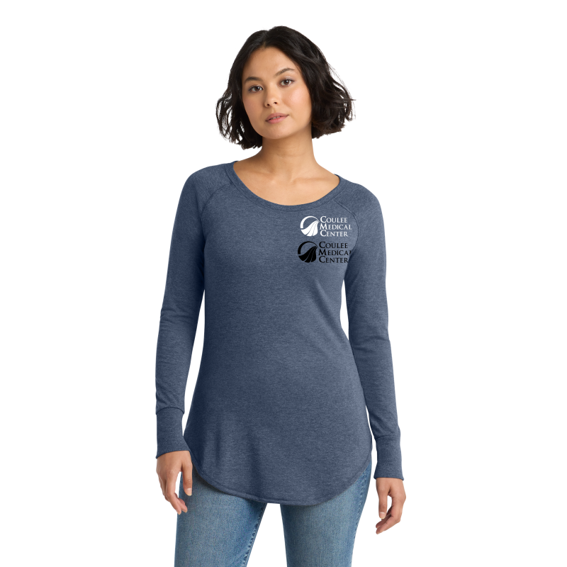 District Women's Perfect Tri Long Sleeve Tunic Tee. DT132L