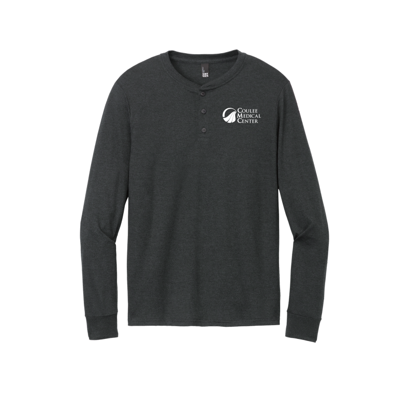 District Perfect Tri Long Sleeve Henley DT145