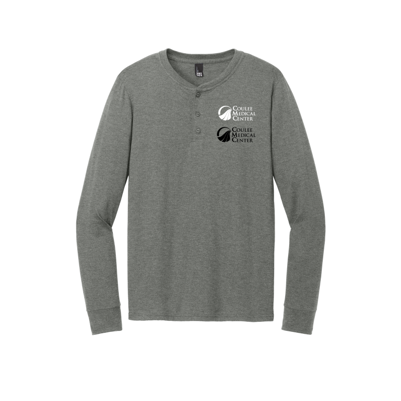 District Perfect Tri Long Sleeve Henley DT145