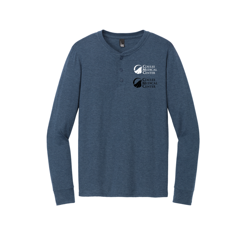 District Perfect Tri Long Sleeve Henley DT145